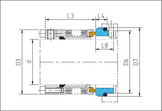 Eagleburgmann Type 12mm Water Pump Shaft Seal For High Temperature