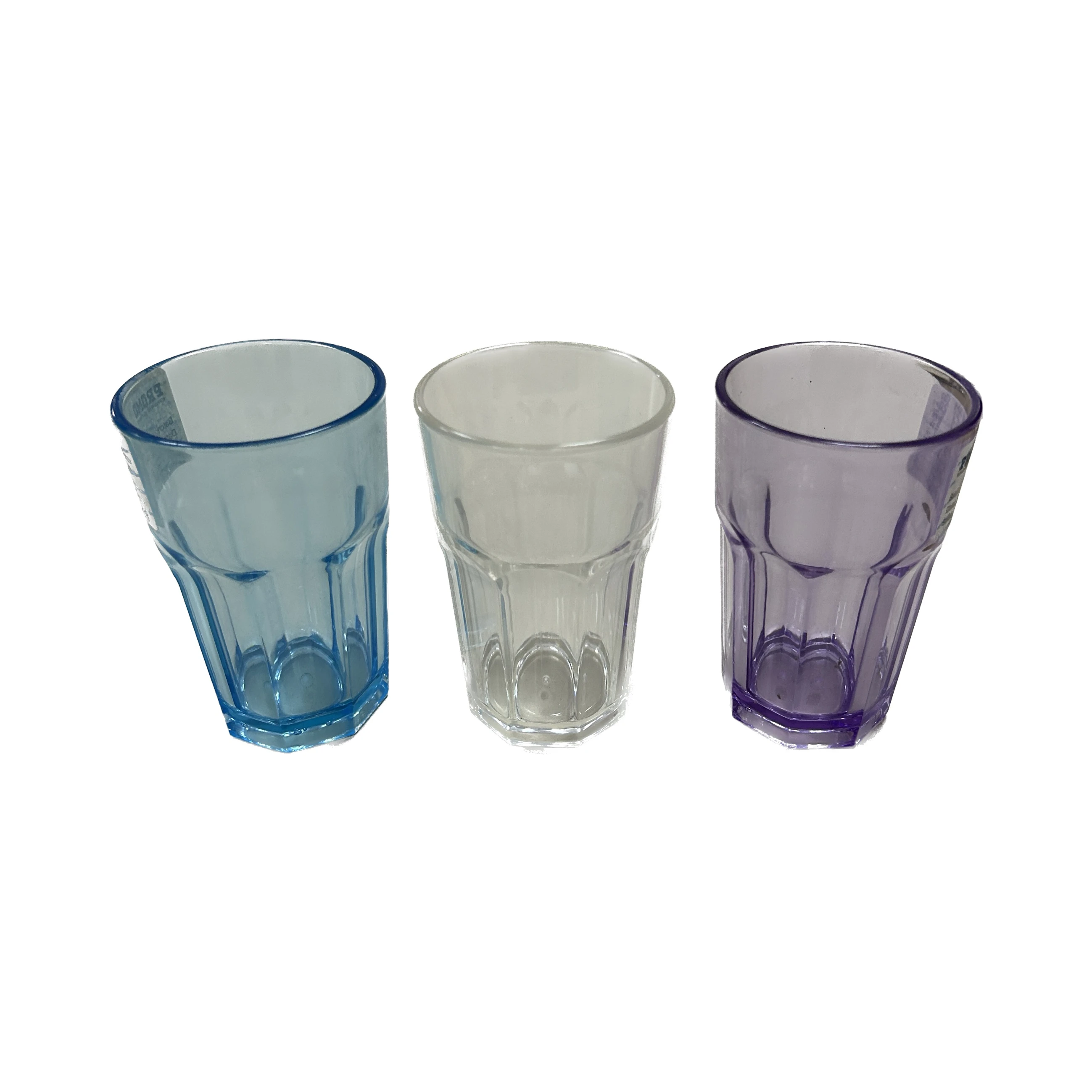 Clear 200ml Custom Plastic Shot Glasses High Octagon PC PS Reusable Drinking Cup