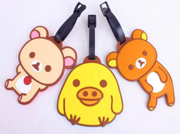 Soft PVC Luggage Tag, Customized Colors are Welcome