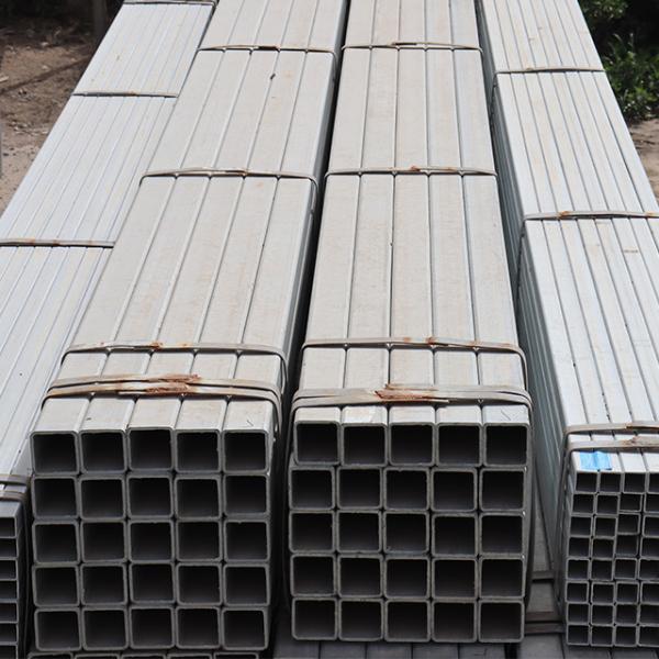 Tubo galvanizado Z120 Z275 Quadrado Gi Tubo galvanizado de aço 40X80 Tubo oculto retangular galvanizado