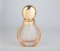 Pompe et couverture en verre 40ml de vue d'or de bouteille de base de conception unique de luxe