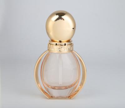 Bomba do quadro do ouro da garrafa da fundação do projeto original luxuoso e tampa de vidro 40ml