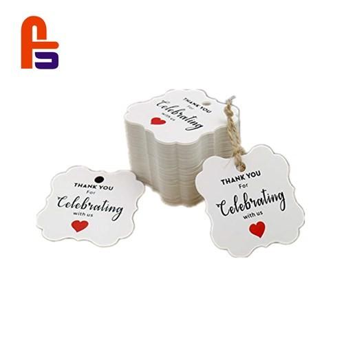 White Paper Printable Paper Material High Durability Cardboard Gift Tags