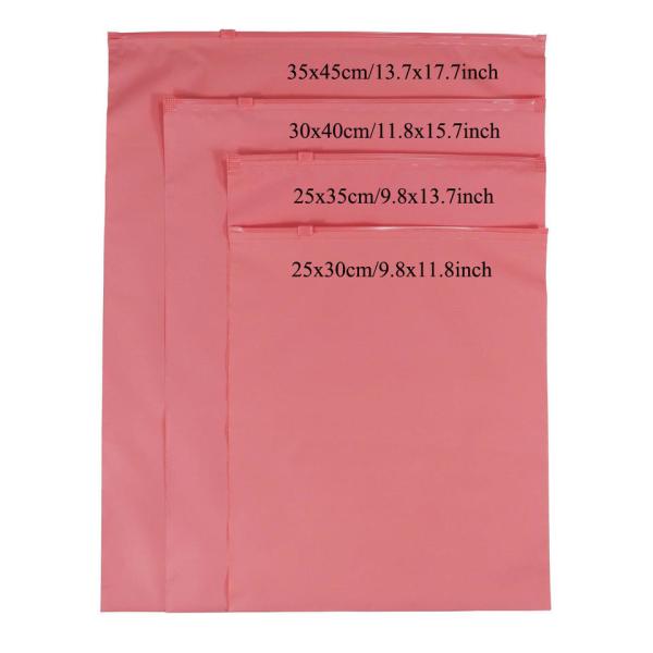 Zipper Clothes Packaging Frosted Plastic Ziplock Bag PE Zip Lock Packaging Bag With Your Logo For Apparel Packaging