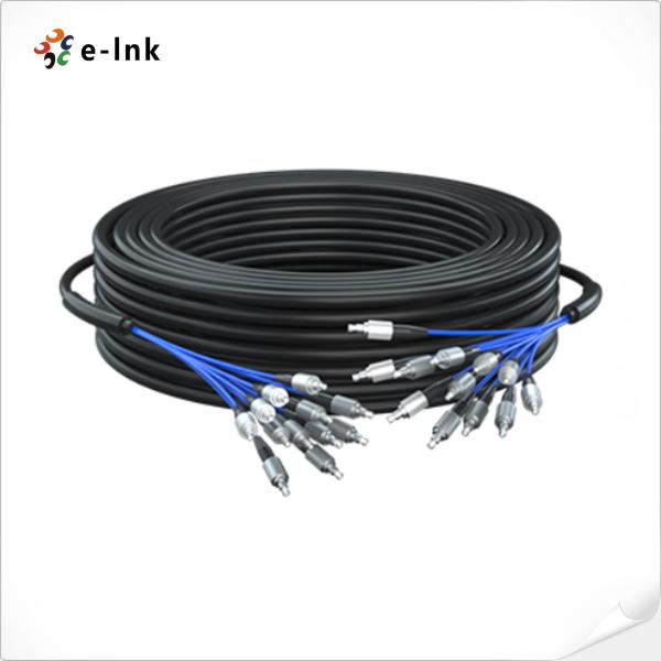 Внешний бронированный 2-12 ядер SM Fiber Patch Cable SC LC FC ST Коннектор необязательный