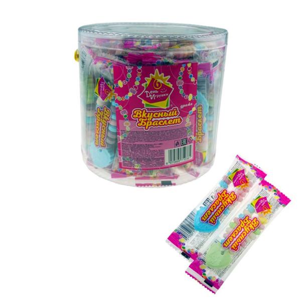 Bracelet Compressed Sugar Candy Heart Shaped Fruit Flavor Multicolored