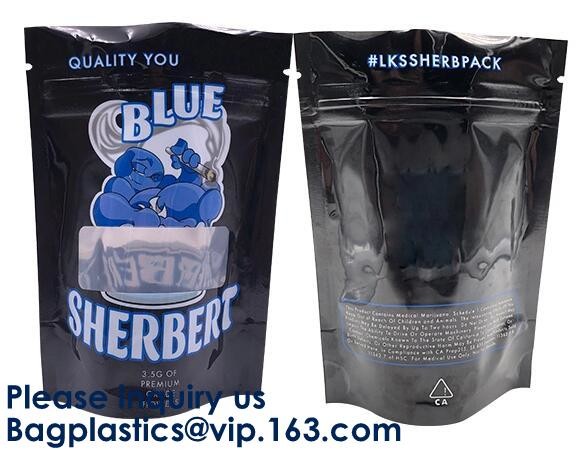 Child Resistant Exit Handle Bags Smell Proof For Legal Medicinal Products Mylor Foil k Bag