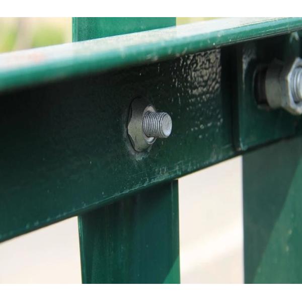 Galvanized Steel Palisade Fencing Easily Assembled Powder Coated Durability