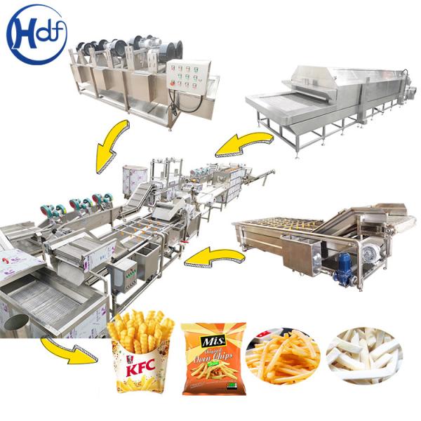 French Fries Production Line Automatic French Fries Potato Production Line Crisps Chips Production Line Price