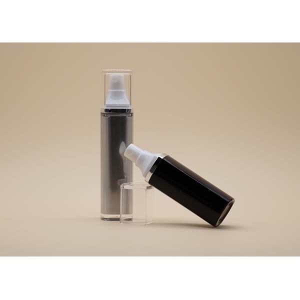 Бутылка вакуумного насоса металлического серебряного АБС безвоздушная для косметической Креам упаковки