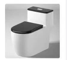 White One Piece Ceramic Toilet Commode One Piece Latrine Seat