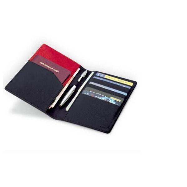 Cow Split Leather Travel Ticket Wallet Custom Design / Logo Acceptable