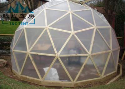 UV Resistant Geodesic Dome Tent With Double PVC Coated Polyester Textile