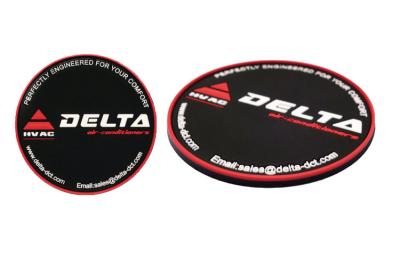 Round Shaped Promotional Gift Giveaways Rubber Coaster Unbreakable Featuring