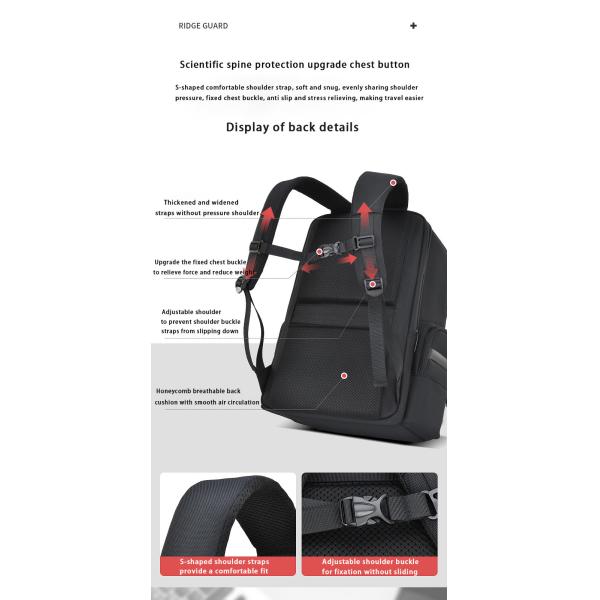 Mens Business Backpack Business Travel Computer Bag Large Capacity Mens Bag