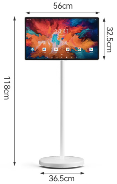 1920*1080 Commercial Display 24 Inch Bestie Portable Mobile TV Screen