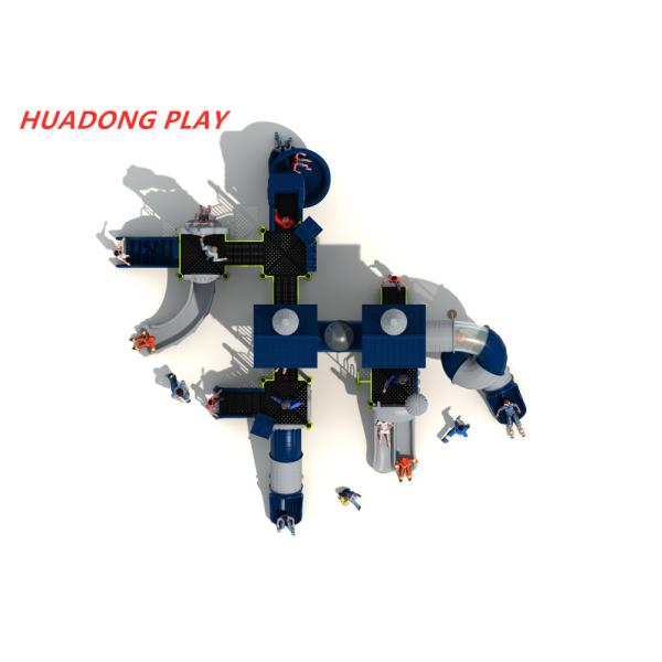 Villa Series Plastic Kids Playground Equipment , Outdoor Play Slide For Childrens