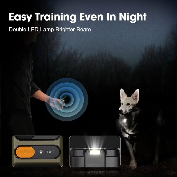 Eco-Friendly Remote Dog Training Collar Fashionable Waterproof Electric Guard Shock Stylish Nylon Plastic Pet Training Supplies