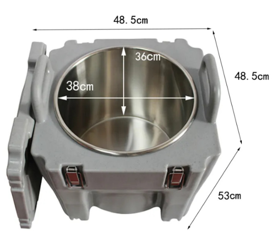 Contenedores comerciales aislados para sopa, almacenamiento de alimentos, caja calentadora de alimentos para catering