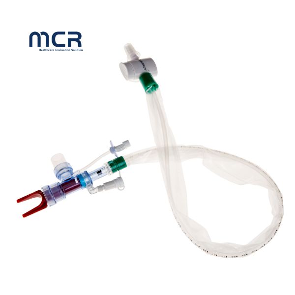Closed Suction Catheter Tracheotomy Tube With Automatic Flushing 72H