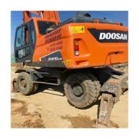 Longueur de transport 9,445m Doosan DX210W Excavateur d'occasion avec une capacité de seau de 0,92m3