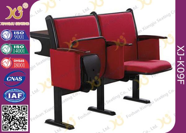 Steel Leg Center Distance 520 mm High School Classroom Furniture Lecture Hall Chair