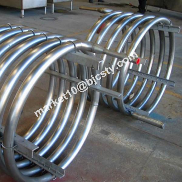 Tubulação ASTM B337 4.5mm da bobina do titânio do evaporador Gr1 para a refrigeração