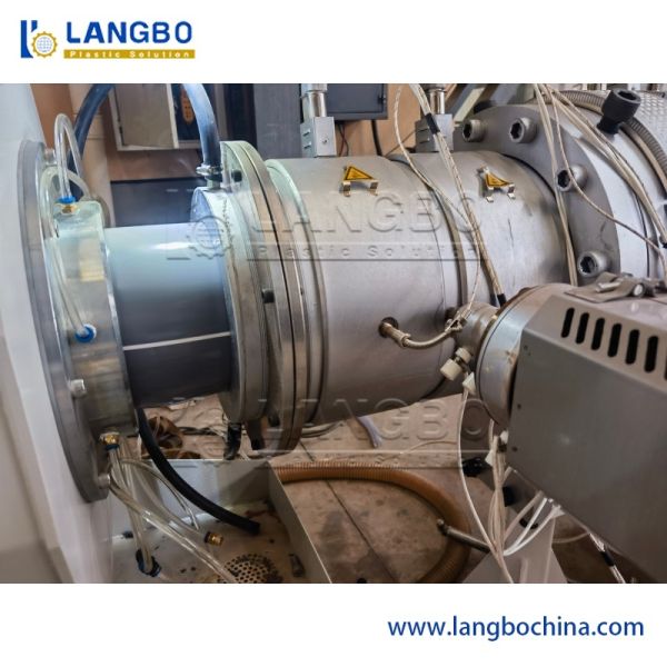 PLC Touch Screen PVC Pipe Extrusion Line Twin Screw Tube Making Machine