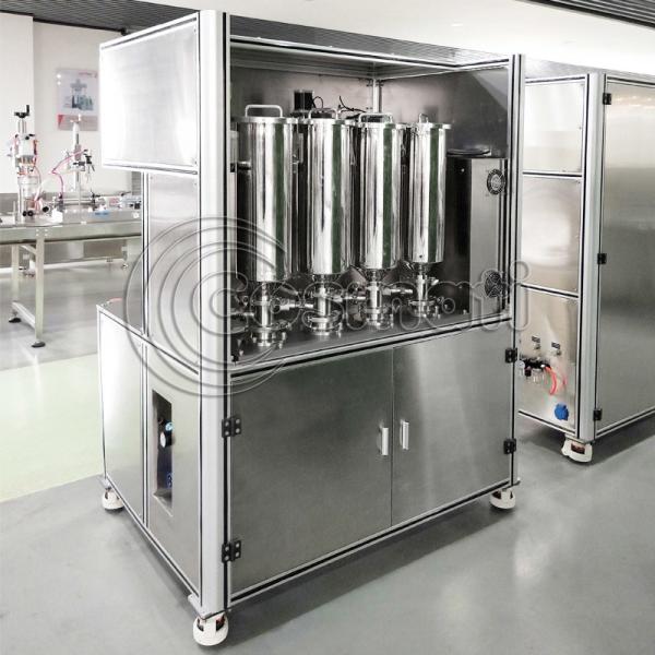 4 / 6 heads Automatic filling machine for Gouache Latte multi color isolation cream