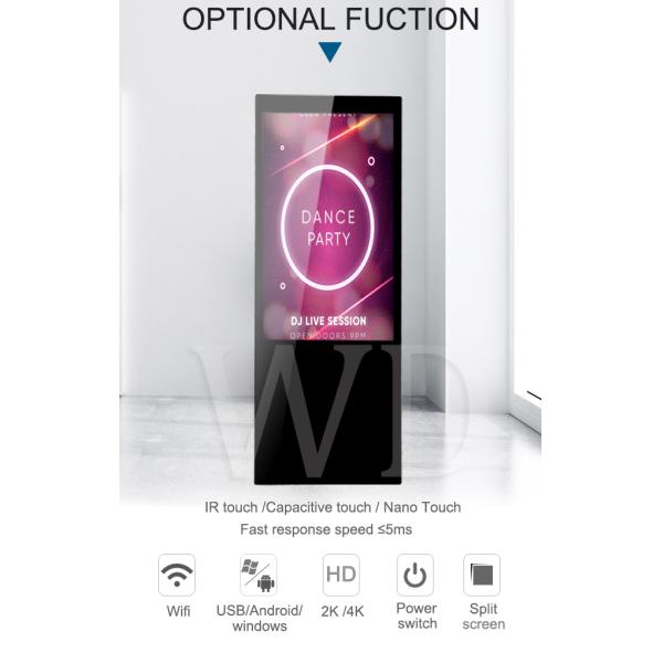 Складной автономный медиа-проигрыватель Signage LCD портативный цифров с передвижным рицинусом