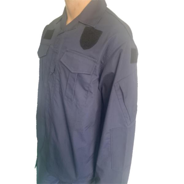 Veste d'uniforme militaire bleue personnalisable avec plusieurs poches