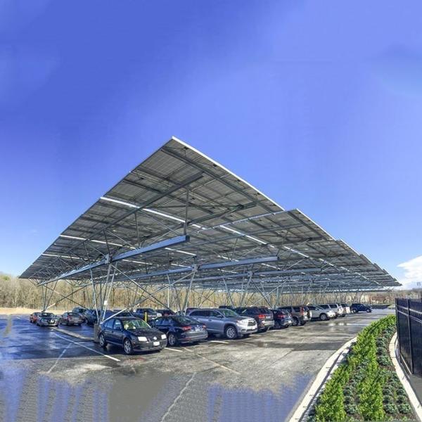 Système solaire de support de structure de la grille BIPV de parking de support de parenthèse solaire solaire Marche/Arrêt de système