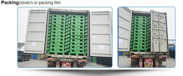 Light weight one time plastic pallets for transport and storage, Heavy duty cross bottom plastic pallet with 6 runners