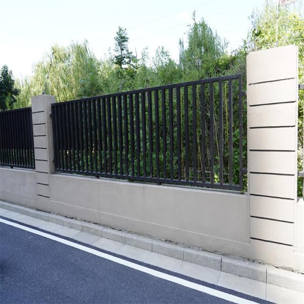 Barricades de protection murale Balustrades en aluminium Manches pour clôtures de jardin en acier au carbone