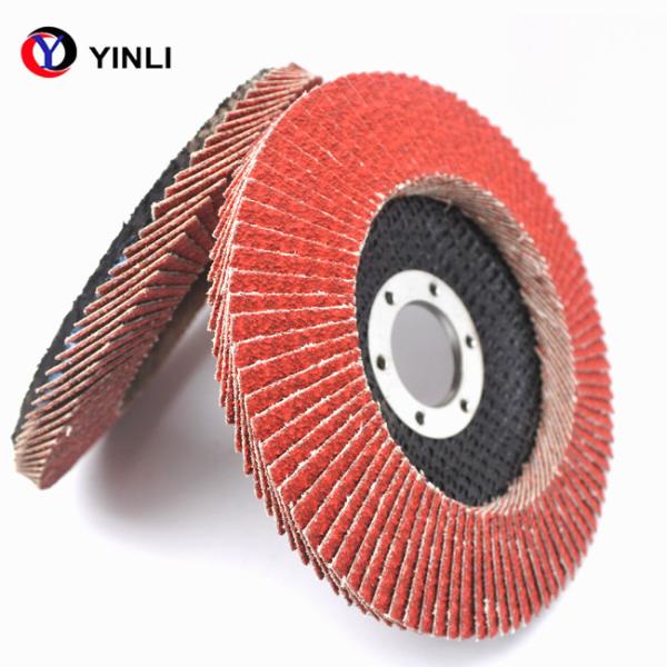 120 disco da aleta de Grit Red Ceramic Flap Wheel VSM para o moedor de ângulo
