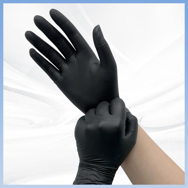 Strong Disposable Nitrile Tattoo Artist Gloves Textured Disposable Gloves