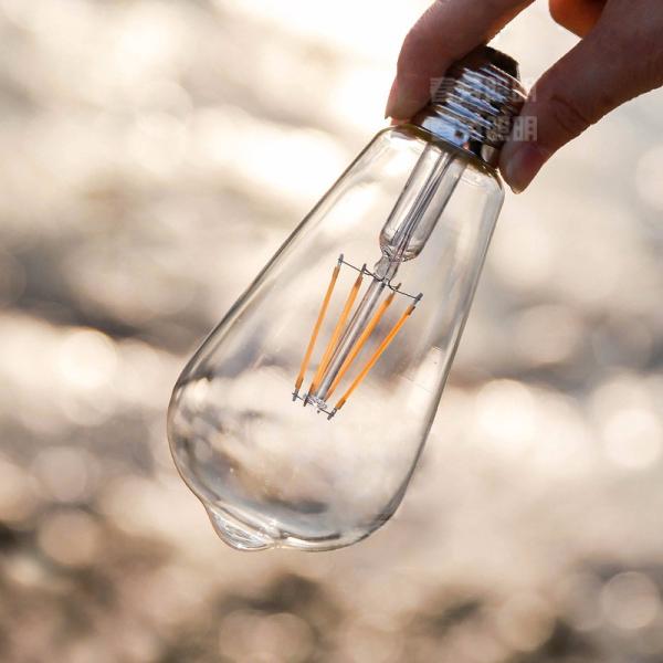 Dimmable 4W 6W 8W E27 LED ST64 Filament Bulb light Vintage Glass lamp home lighting Warm white/Nature white 110V/ 230V