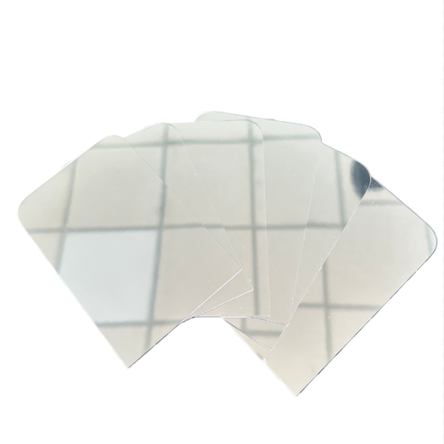 Replaceable Back Panel 2-in-1 Mirror Luxury Design Plastic Make-up Mirror Card Holder Phone Case for iPhone 17 Pro Max Cutting