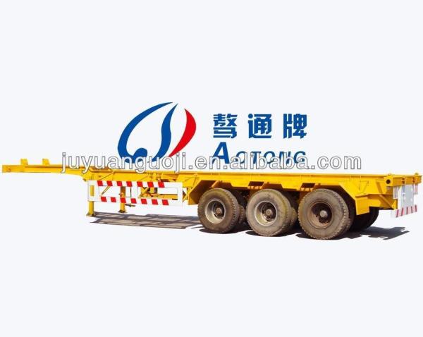 Fabricação de chassis/semi-reboques de recipientes de esqueleto de 3 eixos de 40 ft com 12 fechaduras de torção
