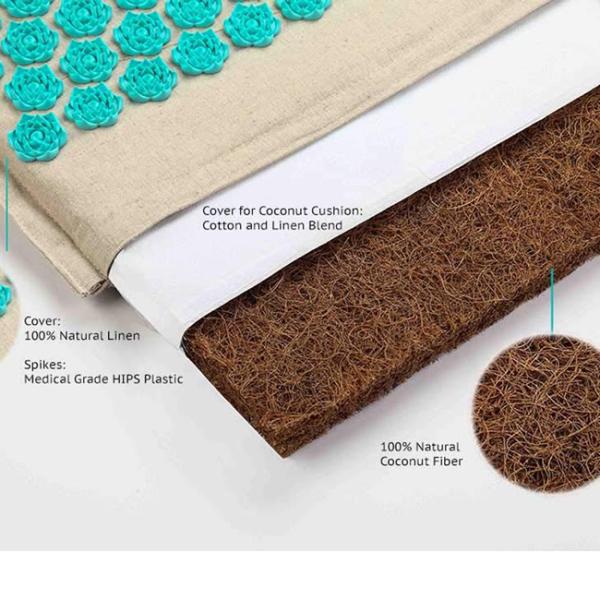 Deeper Stimulation Coconut Sciatica Relief Back Pain Yoga Acupuncture Mat
