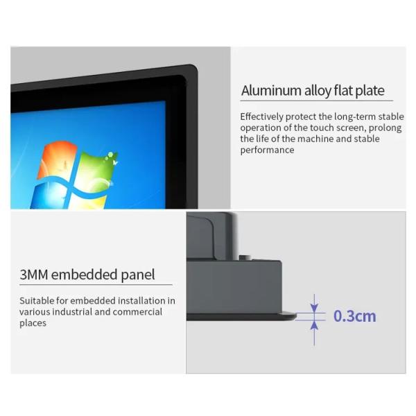 17 Inch Embedded Industrial Monitor , LCD Open Frame Monitor ODM