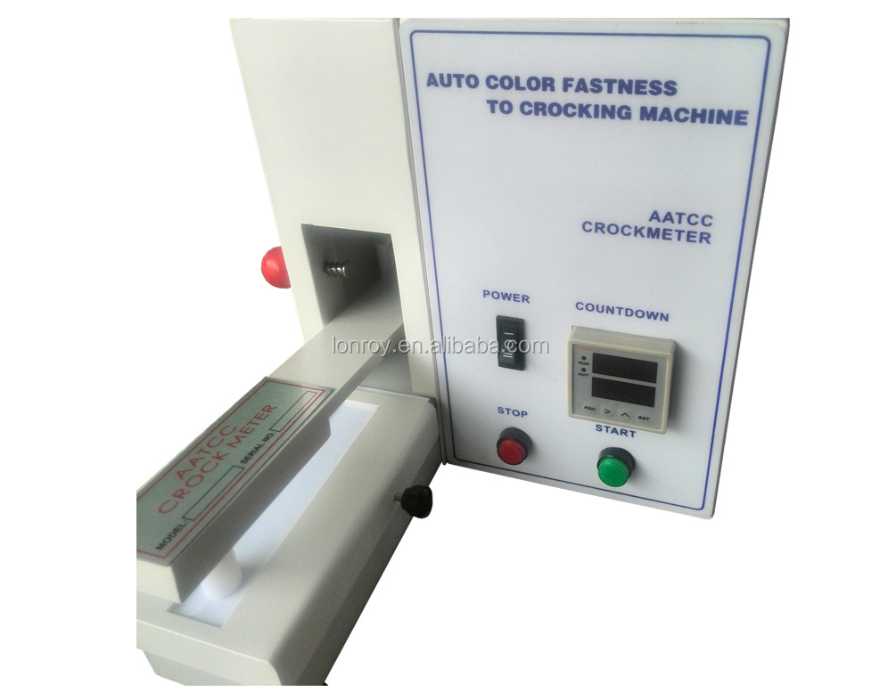 AATCC Crockmeter Auto Color Fastness Crocking Machine Double Hammer 9N Load Digital Counter Ink Proofer