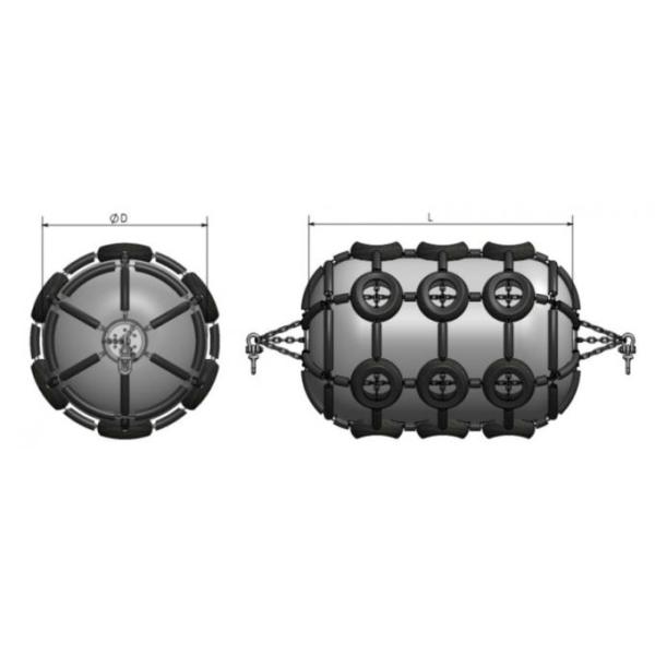 раздувной морской резиновый обвайзер 50kPa для куртки шлюпок защитной