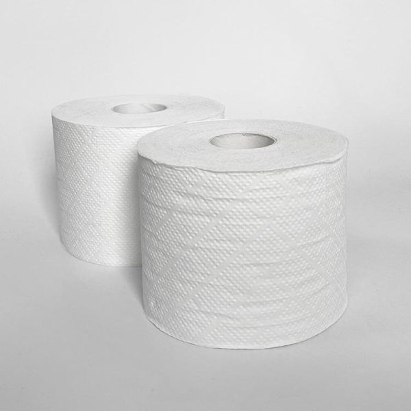 Biodegradable Bamboo Toilet Paper Tissue Roll Unbleached Comfortable Soft Home Use Plain Embossing