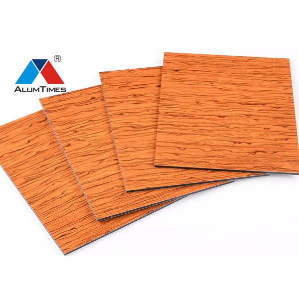 Wood Look PE Aluminum Composite Panel For Bathroom / Kitchen / Balcony