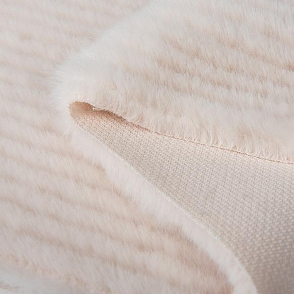 Soft and Cozy 100% Polyester Tricot Knitted Brushed Faux Fur Fabric for Ladies Coat