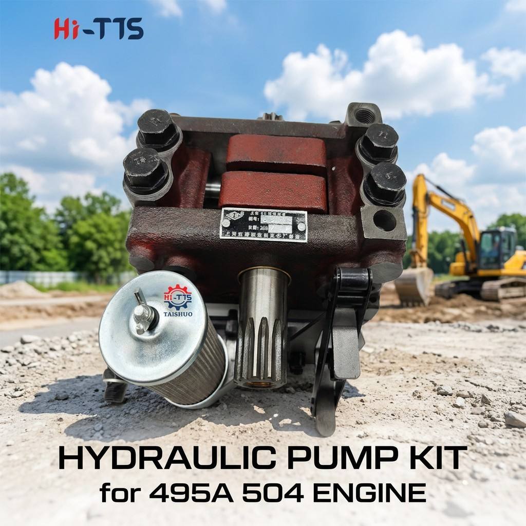 495 A 504 Precision CNC Machined Hydraulic Oil Pump Assembly for 495A 504 Diesel Tractor Manufactured Shanghai Jiangsu