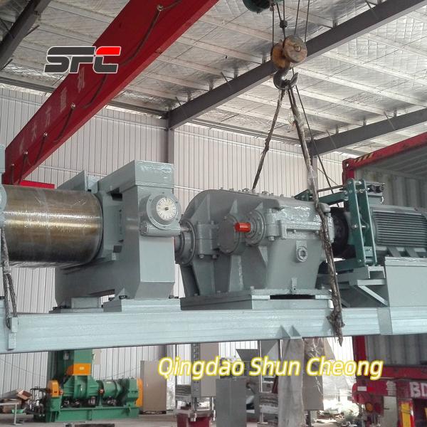 Factory Direct Sale Rubber Crusher & Rubber Cracker with Alloy Chilled Cast Iron Rolls and Emergency Pulling Up Equipment for Tire Recycling