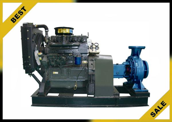 Centriffugal Diesel Well Pump , High Efficiency Mobile Diesel Pump Wheel Mounted