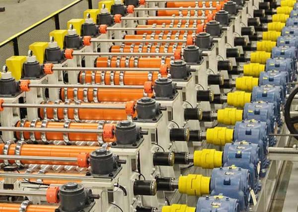 Grain Steel Silo Roll Forming Machine / Spiral Roofing Sheet Making Machine